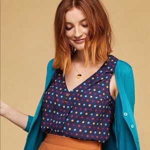ModCloth 4x lapel tank top